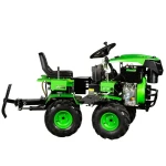 Mini tractor Micul Fermier, 17cp 530cc, motor pe motorina 4T, 4X4, 4 viteze, pornire electrica, 2 cutii de viteze, sistem hidraulic
