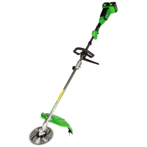 Motocoasa (Trimmer) electrica Micul Fermier 2x20V, 2 acumulatori 4Ah, maner dublu, motor fara perii