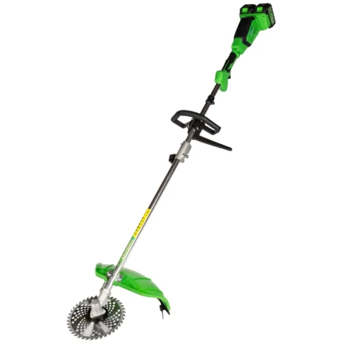 Motocoasa (Trimmer) electrica Micul Fermier 2x20V, 2 acumulatori 4Ah, maner dublu, motor fara perii