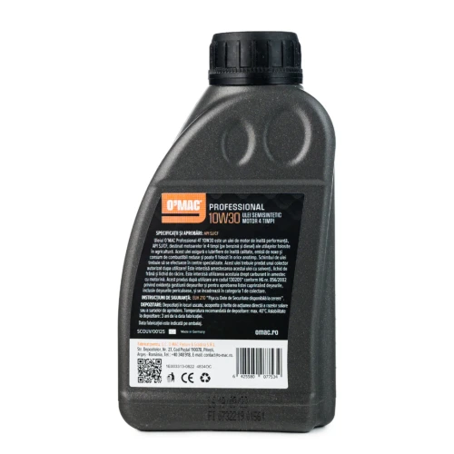 ULEI SEMISINTETIC 4T 10W30 O'MAC - 600ML