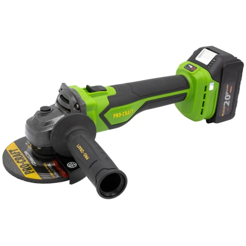 Polizor unghiular pe acumulator PROCRAFT PGA22 1 × acumulator 20V / 4Ah, Brushless