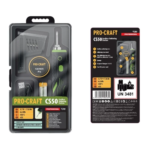 Pistol de lipit universal cu acumulator PROCRAFT CS50