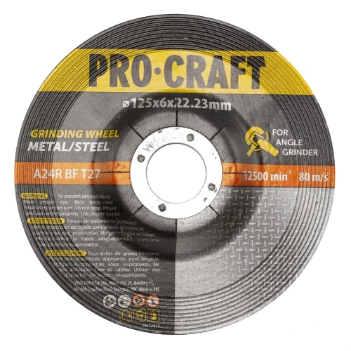 Polizor unghiular pe acumulator PROCRAFT PGA22 1 × acumulator 20V / 4Ah, Brushless