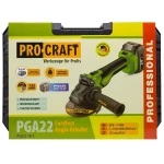 Polizor unghiular pe acumulator PROCRAFT PGA22 1 × acumulator 20V / 4Ah, Brushless