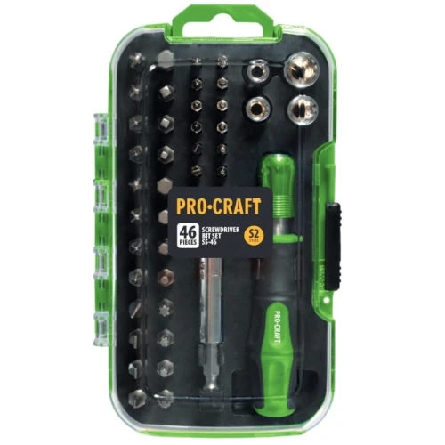 Set de biți PROCRAFT (46 piese) SS-46