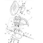 Ansamblu capac frana drujba RURIS PS455-e, pentru motofierastraul Ruris 455