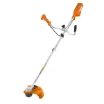 Motocoasa electrica pe acumulator RURIS RR 3845e, 200 Wh, diametru taiere cu fir 380 mm, cu cutit metalic 255 mm, fara acumulator, fara incarcator