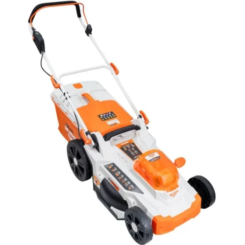 Masina de tuns gazon pe Acumulator RURIS RXI 4344e power alfa up {contine 2 acumulatori+incarcator dublu}