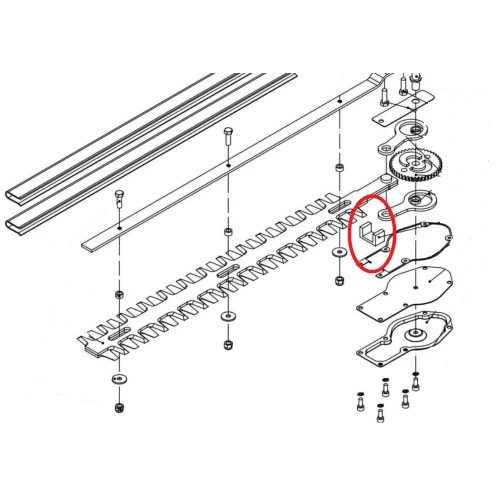 Suport transmisie RURIS PS335-4-40, pentru motocositoarea Ruris DAC 335