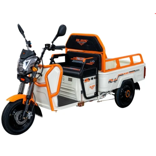 Triciclu Electric Cargo Ruris Pilot3110A,Motor Electric 2000W, Baterie 72V 32Ah, alb