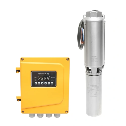 Kit pompa apa submersibila 300W, 40V debit 6m3/h cu controller pentru panou solar fotovoltaic Breckner Germany