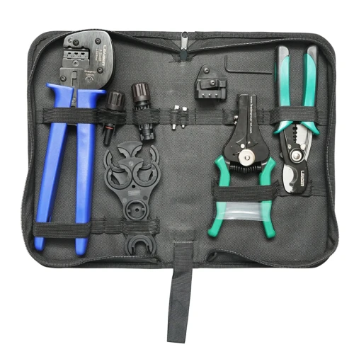 Trusa 5 piese pentru sertizare cabluri, mufe MC4 Leader