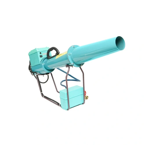 Tun electric pe baterie cu incarcator priza 220V, explozie pe gaz pentru speriat pasari Breckner Germany