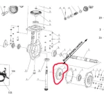 Roata dintata conica RURIS 1210705-0002, diametru 105 mm, pentru motocultor Ruris 710