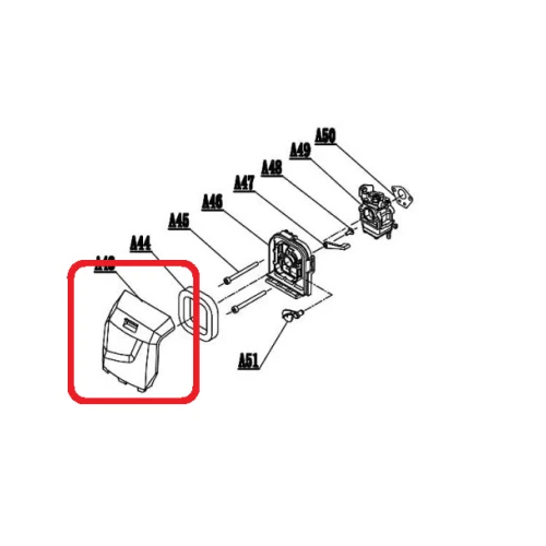 Capac filtru aer RURIS PS111s-2-2, pentru motocositoarea Ruris Hero 111S