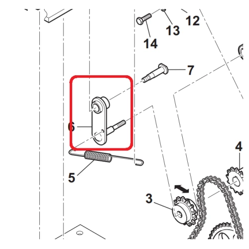 Brat actionare RURIS 34-PS-kr117/200-s04-1, pentru motocositori Ruris 34