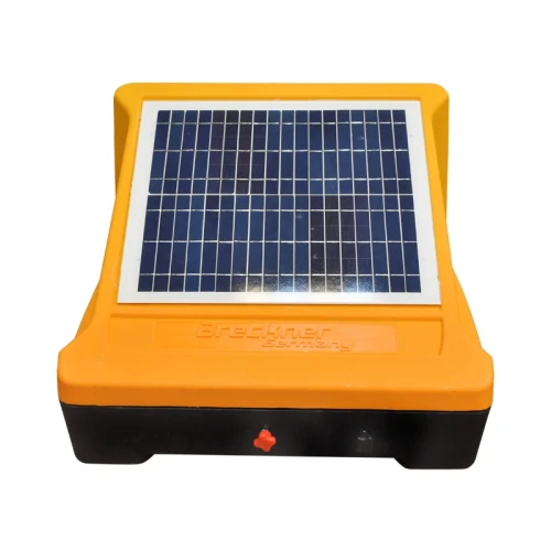 Aparat generator impulsuri pentru gard electric 12V, 4 Joule, 40km cu panou solar 20W si baterie 12V/12Ah Breckner Germany