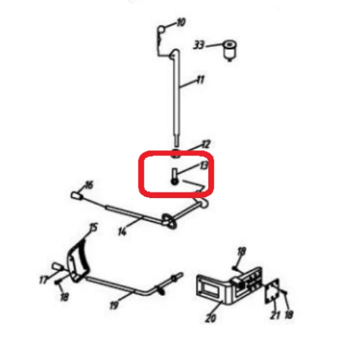 Conector RURIS PSA103-2-13, pentru pulverizatorul Ruris A103