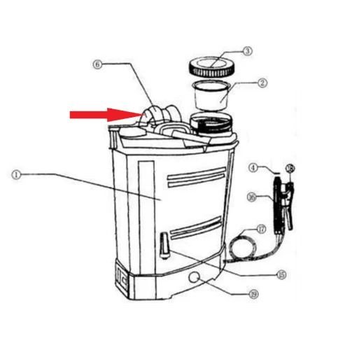 Curea RURIS PSRS1800-6, pentru pulverizatorul Ruris RS1800