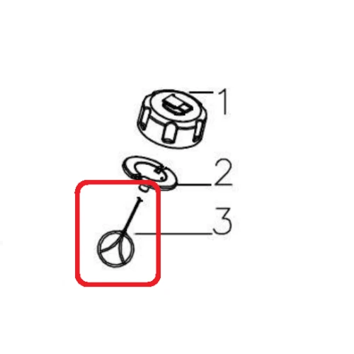 Fir fluture buson RURIS PSRX311S-20-3, pentru masina de tuns gazonul Ruris RX311S