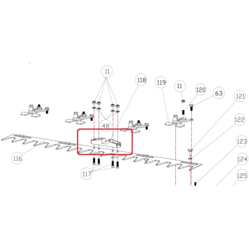 Placa antrenare RURIS PS777k-118, pentru motocoasa Ruris DAC 777K