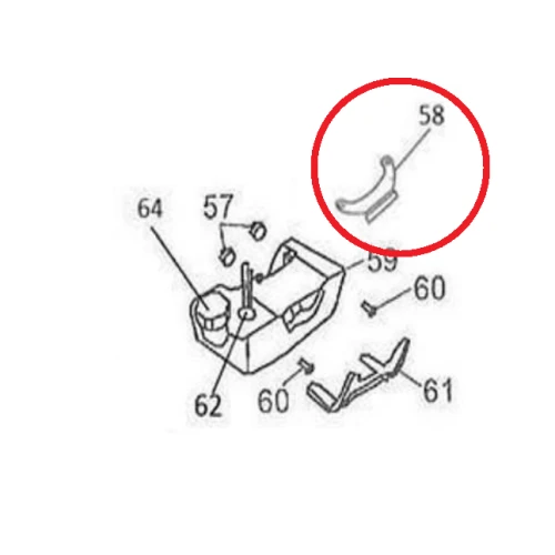 Placa legatura RURIS PS210-2-58, pentru motocositoarea Ruris DAC 210