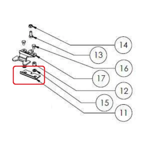 Placuta ghidaj RURIS 621139, pentru motocoasa Ruris BASSI 999K/999B, KL 100