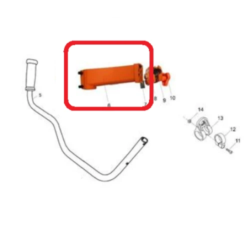 Suport coarne RURIS PS441-1-06, pentru motocositoarea Ruris 431