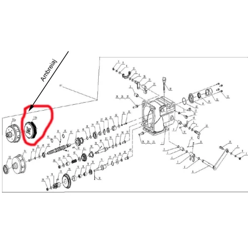 Ambreiaj RURIS PS1001KSD-3-51B, pentru motocultor Ruris 1001ksd, 1002ksd, Ruris 109, 209, 751KS
