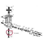 Ax central transmisie RURIS PS1001ksd-4-3a, 10 dinti, pentru motocultor Ruris 1001KSD