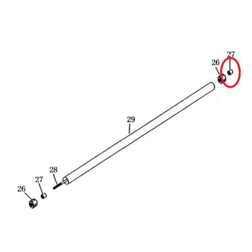 Bucsa metalica RURIS PS111S-1-27, pentru motocositoarea Ruris Hero 111s