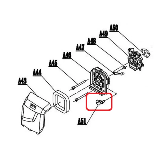 Clapeta soc RURIS PS111s-2-7, pentru motocositoarea Ruris HEro 111s