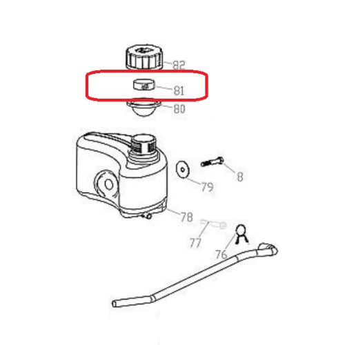 Burete buson rezervor RURIS PS130XL-2-84, pentru masina de tuns iarba Ruris DAC 130XL