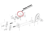 Supapa evacuare motor 168f RURIS PS168f-5-11, pentru motosape Ruris 6 cp, 6.5 cp, 7 cp