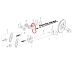 Simering supapa motor 168f RURIS PS168f-5-12, pentru motosape Ruris 6 cp, 6.5 cp, 7 cp