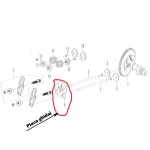 Placa ghidaj supapa motor RURIS PS168f-5-4, pentru motosapa Ruris 6 cp, 6.5 cp, 7 cp