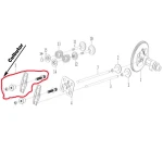 Ansamblu culbutori RURIS PS168f-5-5, pentru motosapa Ruris 6 cp, 6.5 cp, 7 cp