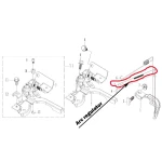 Arc regulator RURIS PS168f-9-5, pentru motosapa Ruris 6 cp, 6.5 cp, 7 cp