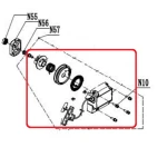 Ansamblu demaror RURIS PS210-2-35, pentru motocoasa Ruris DAC 210