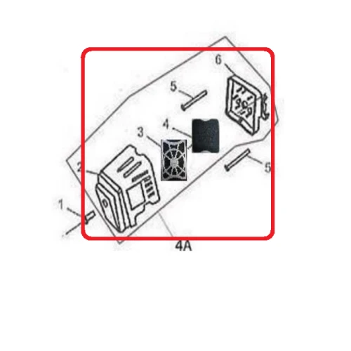 Ansamblu filtru aer RURIS PS210-2-4a, pentru motocoasa Ruris DAC 210