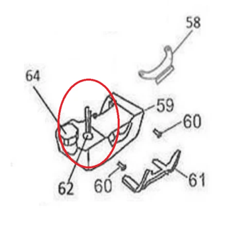 Ansamblu furtun alimentare RURIS PS210-2-62, pentru motocositoarea Ruris DAC 210