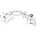 Ansamblu cablu flexibil RURIS PS300S-2-52, pentru motocositoarea Ruris 300s