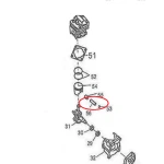 Bolt piston RURIS PS310-2-56, pentru motocositoarea Ruris DAC 310