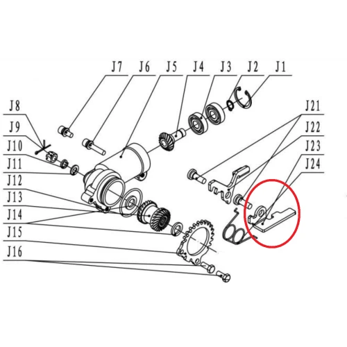 Parghie RURIS PS335-4-23, pentru motocositoarea Ruris DAC 335