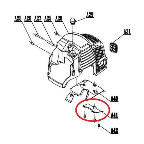 Placa ghidaj RURIS PS430c-1-41, pentru motocositoarea Ruris 430C