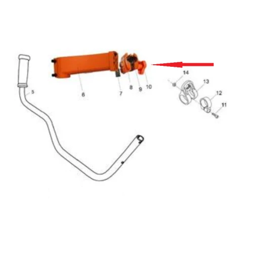 Surub rozeta RURIS PS441-1-10, pentru motocositoarea Ruris 441