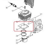Garnitura cilindru RURIS PS633es-1-19, pentru motocositoarea Ruris 633ES
