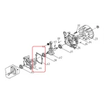 Garnitura semicarter RURIS PS633es-1-43, pentru motocositoarea Ruris 633ES