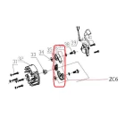 Ansamblu ambreiaj RURIS PS633es-1-51, pentru motocoasa Ruris 633ES