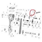 Simering ax indexor RURIS PS6500k-1-13, 12 x 22 x 6 mm, pentru motosapa Dac, Ruris, Zimbru, Gigant